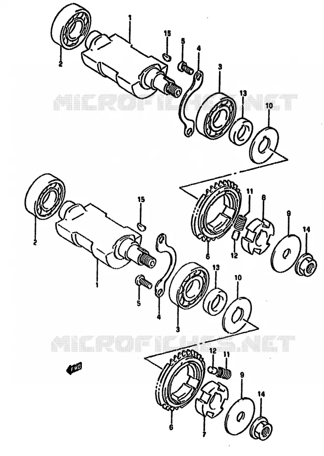CRANK BALANCER (MODEL P/R) Suzuki MOTO 650 DR 1992  DR650RN(N/P/R)