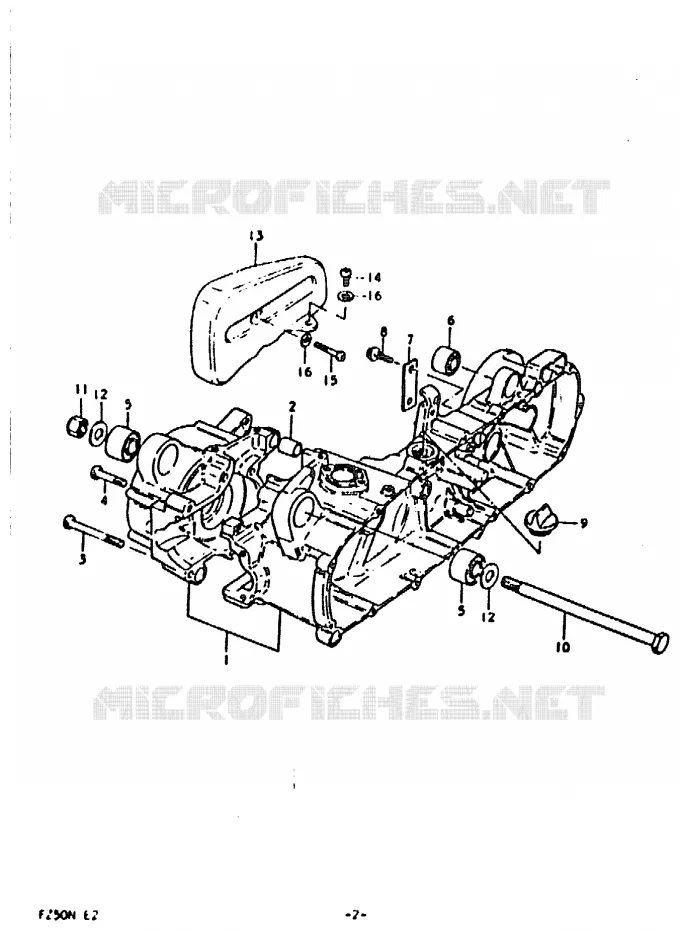 CRANKCASE Suzuki SCOOTER 50 FZ 1992  FZ50N