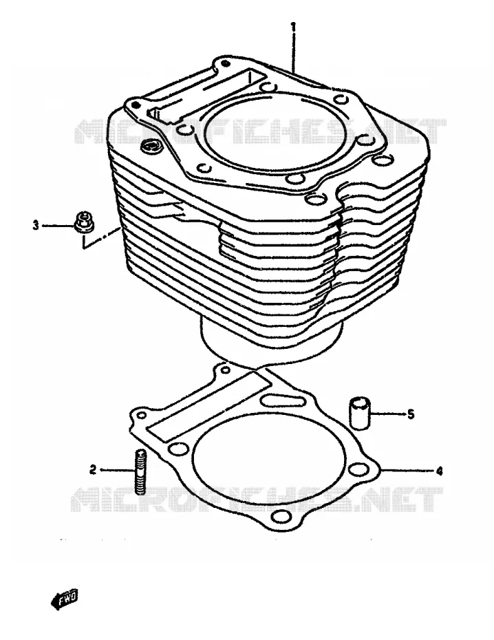 CYLINDER Suzuki MOTO 650 DR 1992  DR650RN(N/P/R)