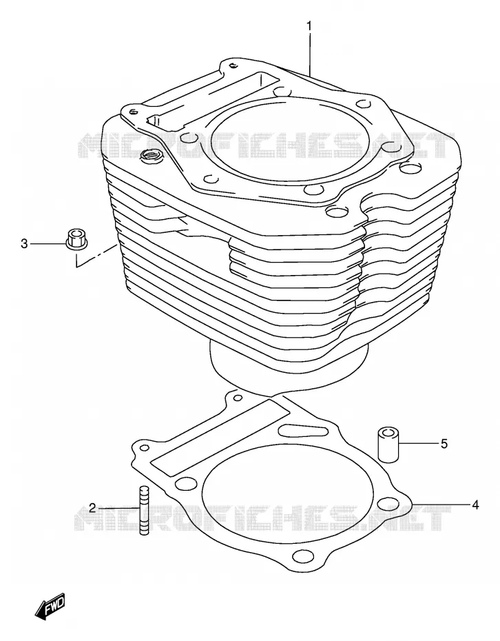 CYLINDER Suzuki MOTO 650 DR 1995  DR650RES(E2)