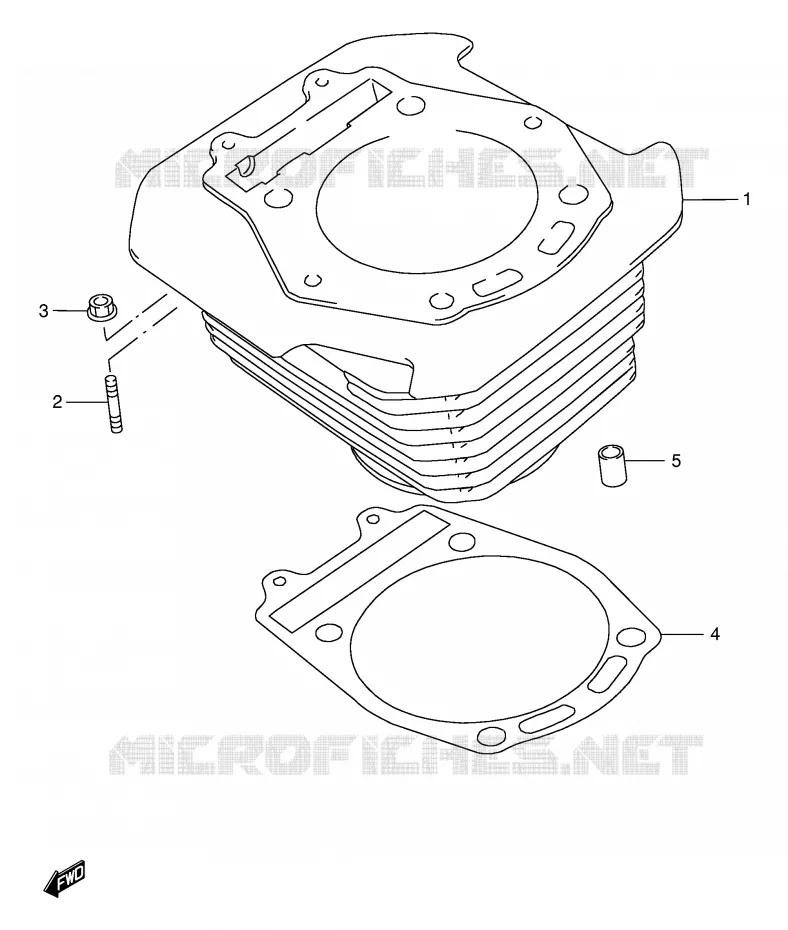 CYLINDER Suzuki MOTO 650 DR 1999  DR650SEUX(E4)