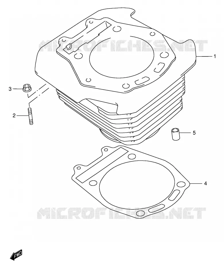 CYLINDER Suzuki MOTO 650 DR 2005  DR650SEK5(E4)