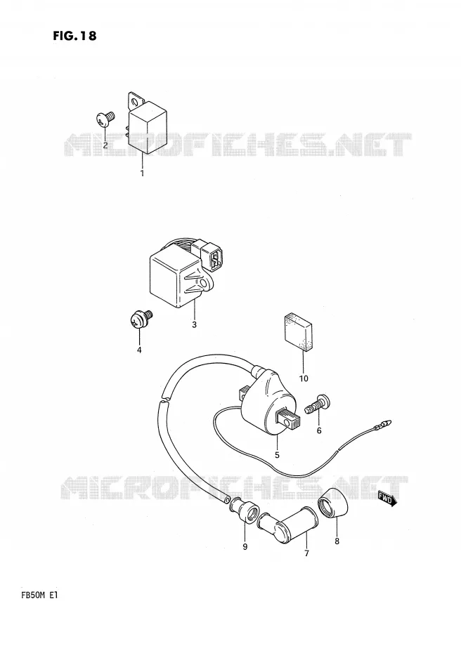 ELECTRICAL (MODEL K) Suzuki SCOOTER 50 FB 1991  FB50M(E1)