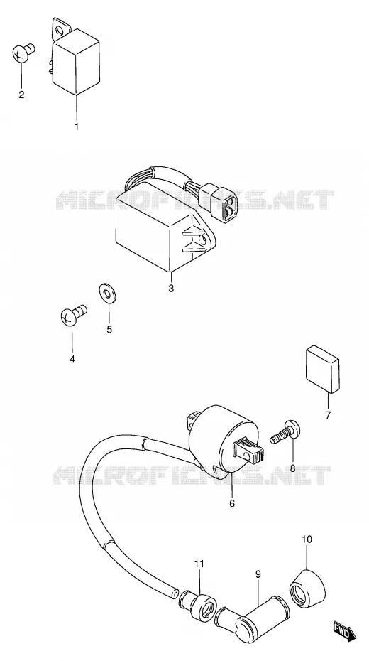 ELECTRICAL (MODEL K) Suzuki SCOOTER 80 FB 1989  FB80K(E1)
