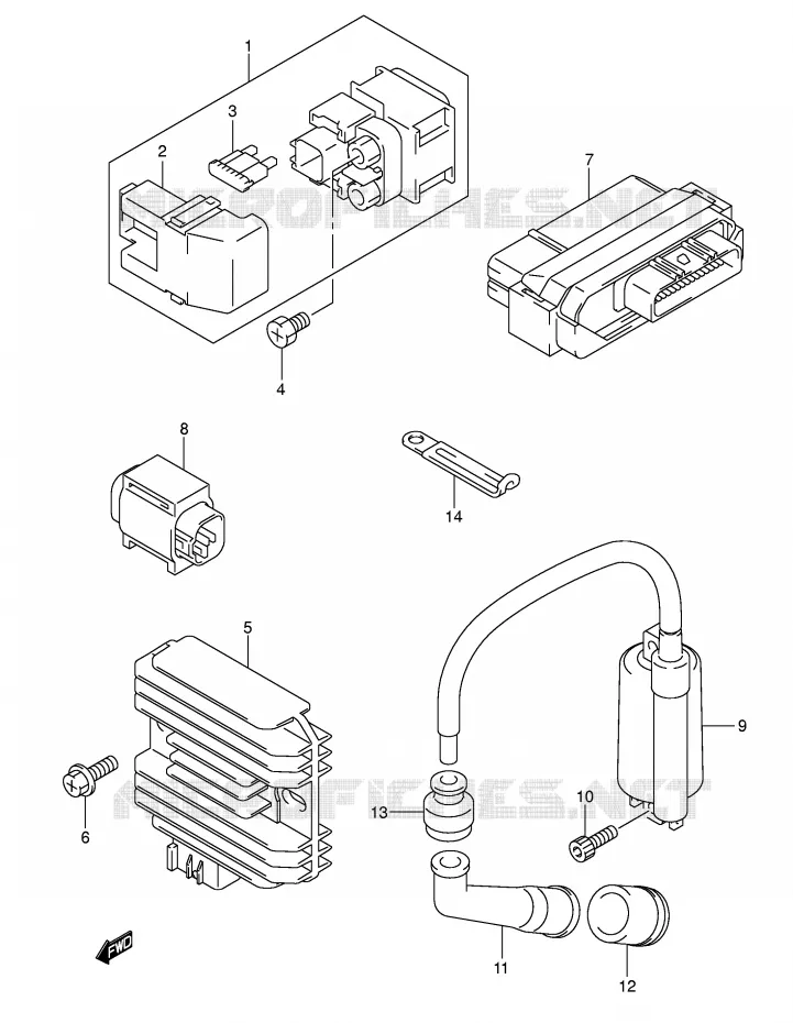 ELECTRICAL (MODEL K5/K6) Suzuki SCOOTER 250 BURGMAN 2006  AN250K6(E2)