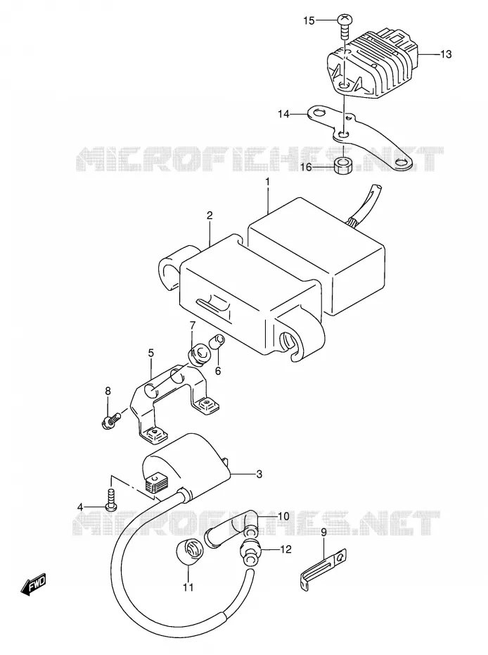 ELECTRICAL Suzuki MOTO 350 DR 1995  DR350S(E3)