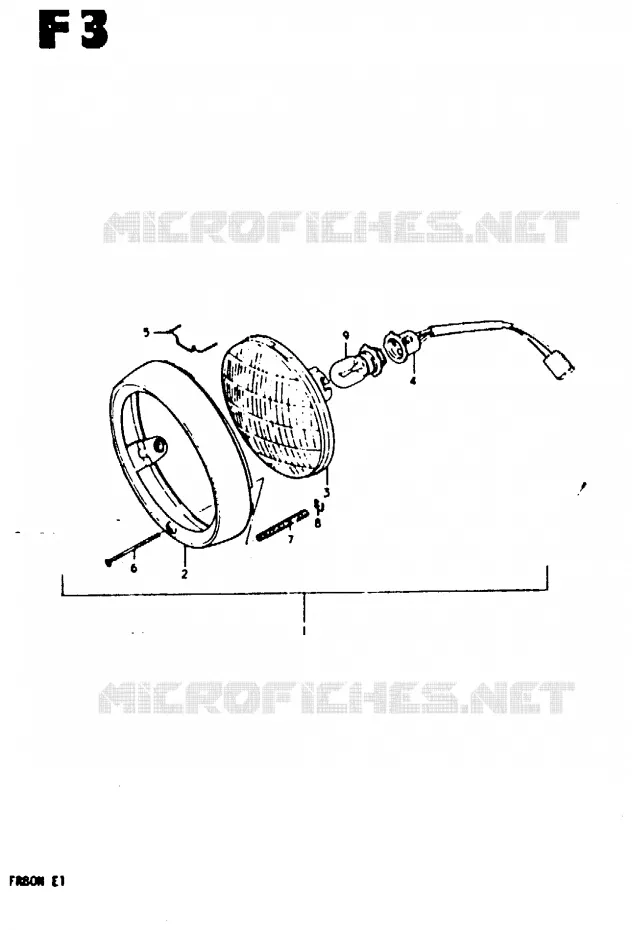FOR SPECIAL MARKET (E2) Suzuki SCOOTER 80 FR 1981  FR80M(M/B/N)