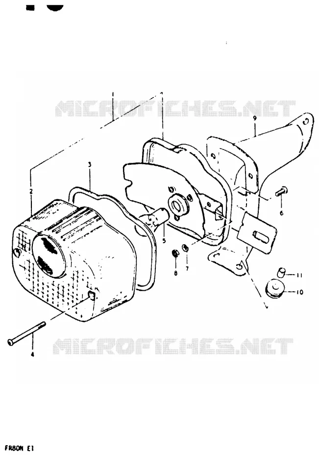 FOR SPECIAL MARKET (E2) Suzuki SCOOTER 80 FR 1981  FR80N(M/B/N)