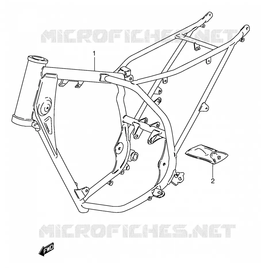 FRAME Suzuki MOTO 80 DS 1996  DS80T(E24)