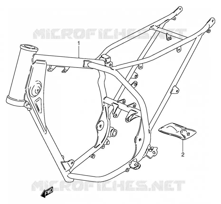 FRAME Suzuki MOTO 80 DS 1998  DS80W(E3/E28)