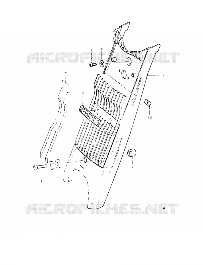 FRONT FORK COVER Suzuki SCOOTER 50 FR 1999  FR50X