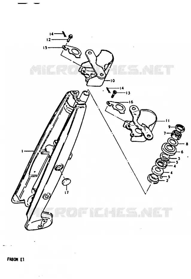 FRONT FORK Suzuki SCOOTER 80 FR 1981  FR80N(M/B/N)