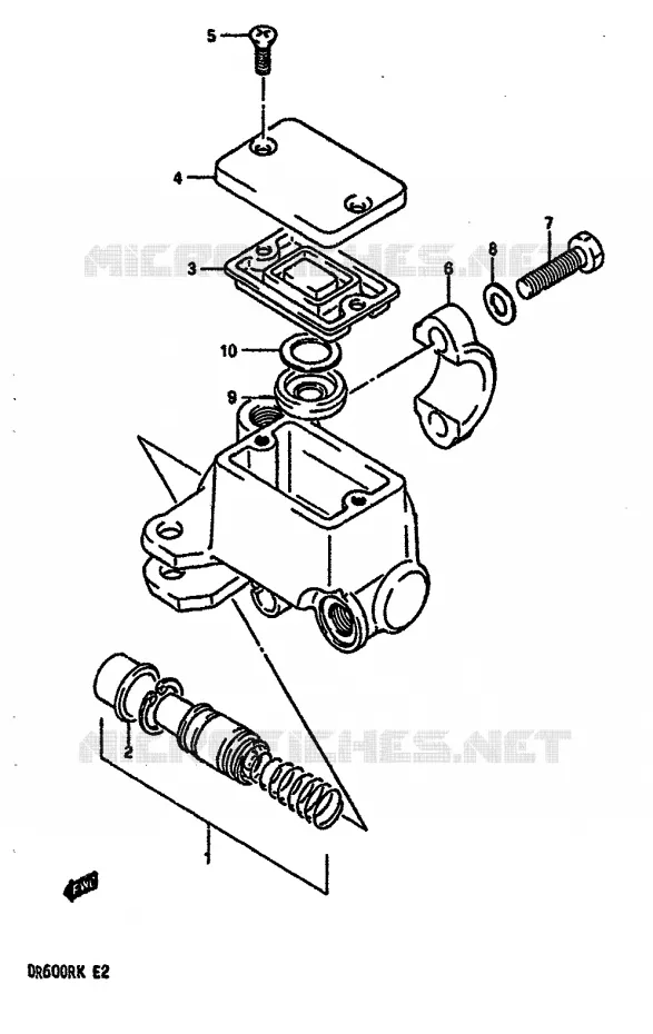 FRONT MASTER CYLINDER Suzuki MOTO 600 DR 1987  DR600RUH(E2)