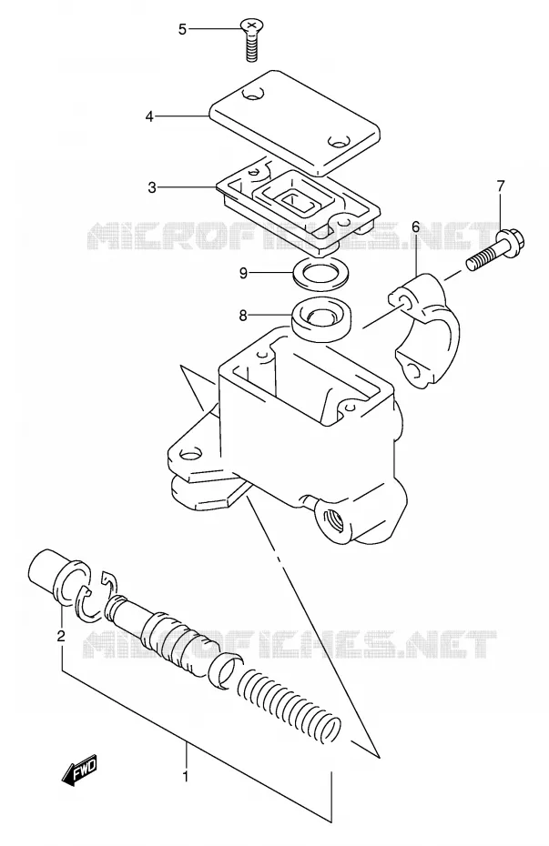 FRONT MASTER CYLINDER Suzuki MOTO 650 DR 1992  DR650SEUN(E4)
