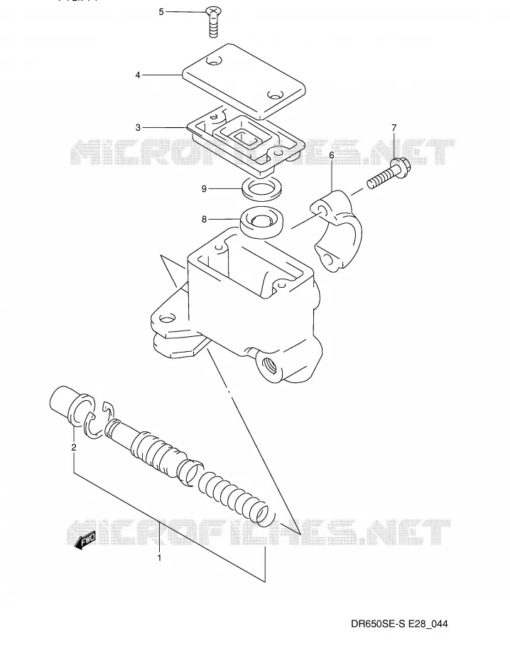 FRONT MASTER CYLINDER Suzuki MOTO 650 DR 1992  DR650SN(E28)