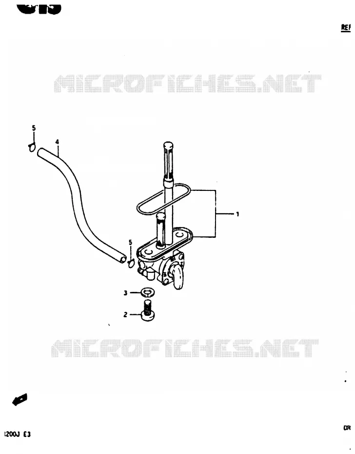 FUEL COCK Suzuki MOTO 200 DR 1986  DR200G(G/H/J)