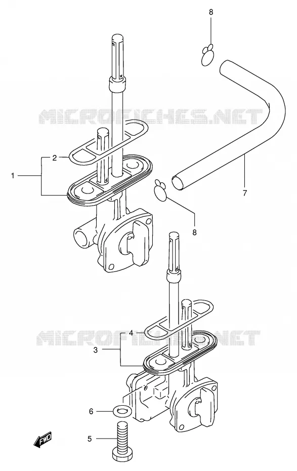 FUEL COCK Suzuki MOTO 200 DR 1998  DR200SEW(E24)