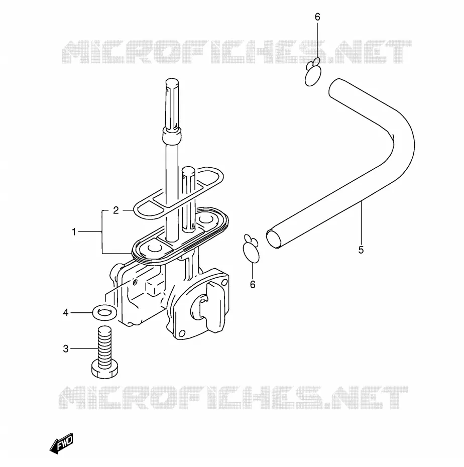 FUEL COCK Suzuki MOTO 200 DR 2003  DR200SEK3(E24)