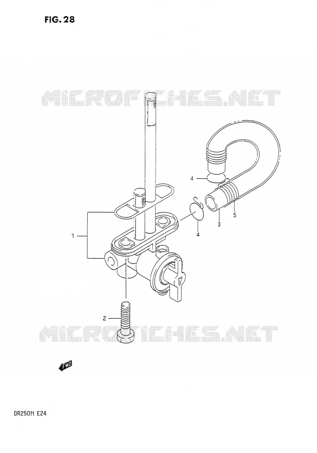 FUEL COCK Suzuki MOTO 250 DR 1990  DR250L(E24)