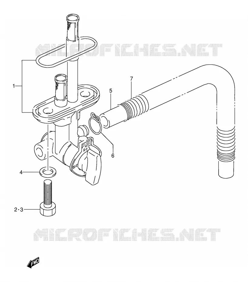 FUEL COCK Suzuki MOTO 250 DR 1992  DR250SN(E24)
