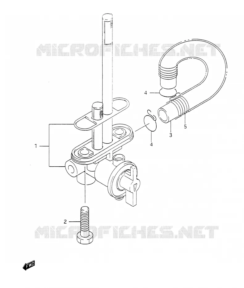 FUEL COCK Suzuki MOTO 350 DR 1990  DR350L(E28)