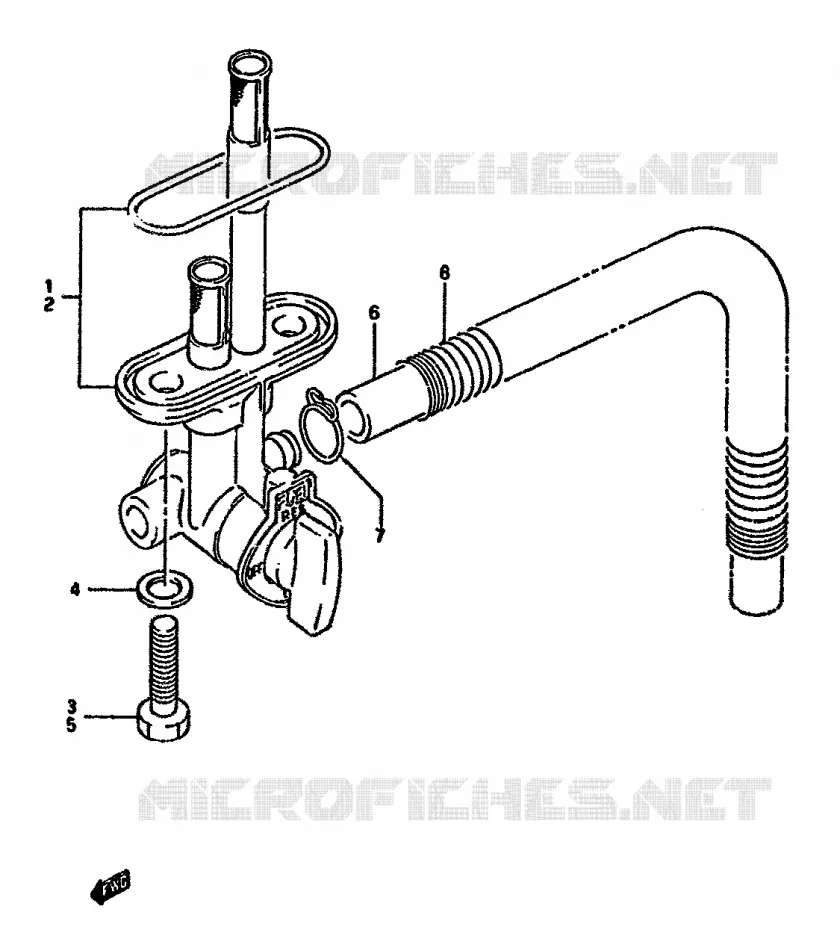 FUEL COCK Suzuki MOTO 350 DR 1991  DR350SM(L/M/N/P/R)