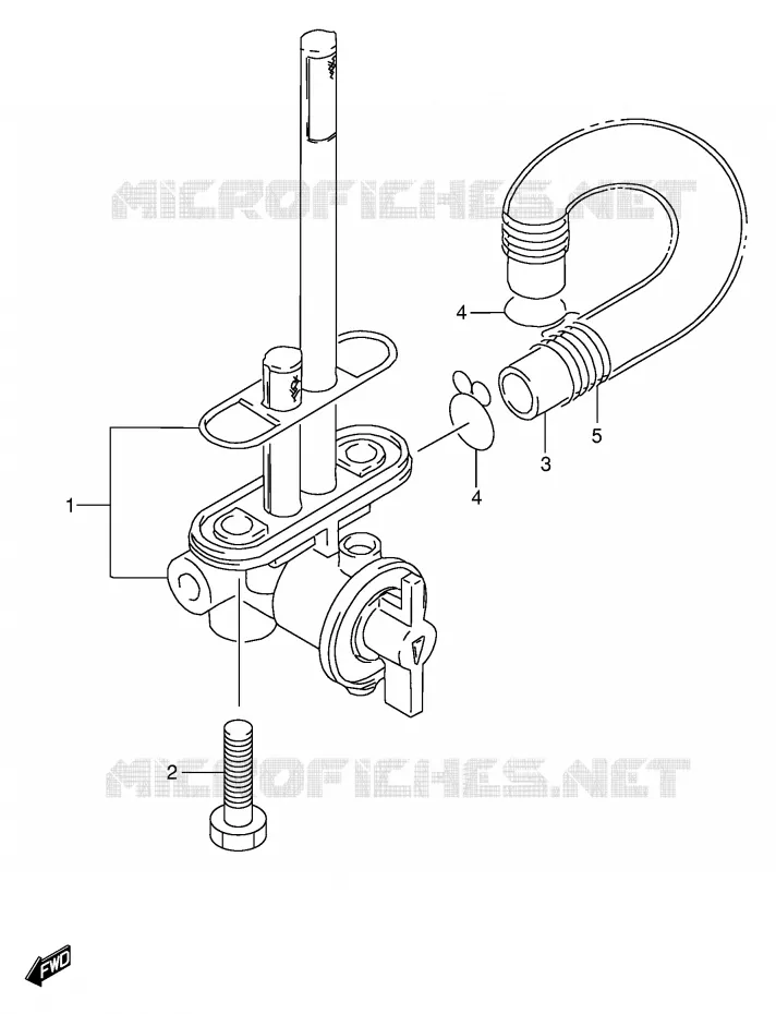 FUEL COCK Suzuki MOTO 350 DR 1994  DR350R(E1)
