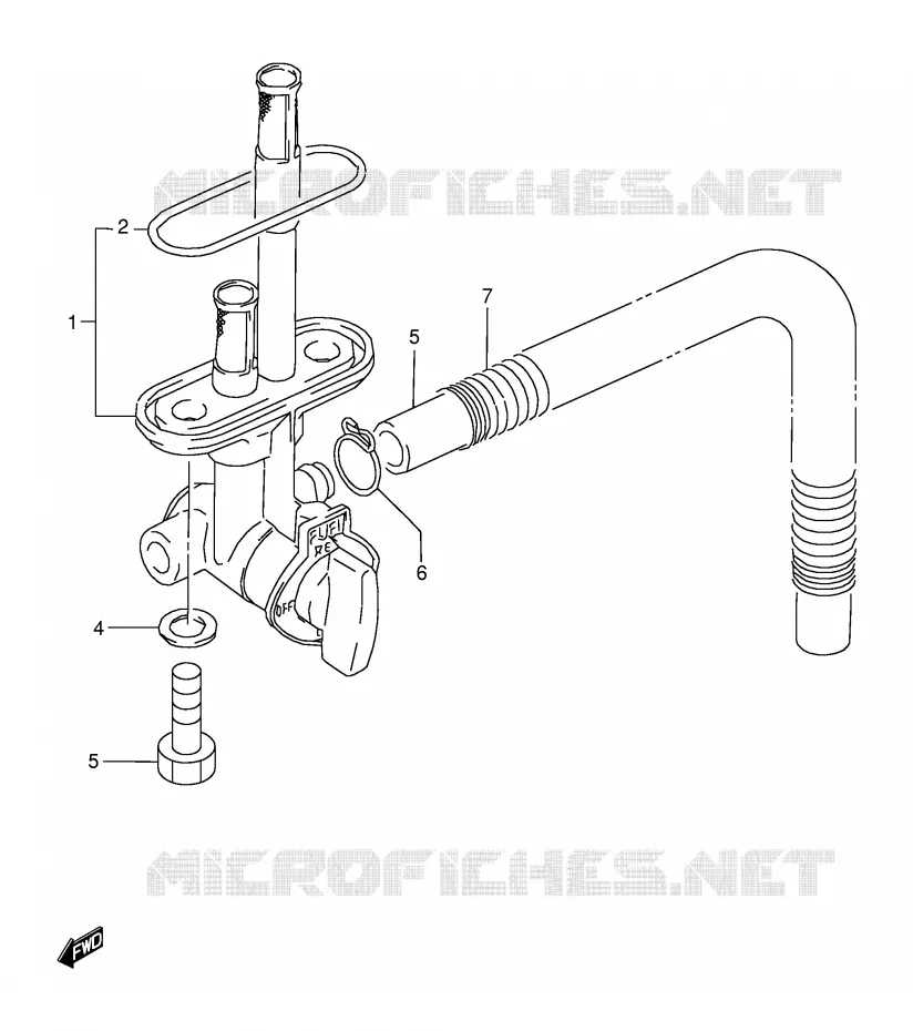 FUEL COCK Suzuki MOTO 350 DR 1994  DR350SER(E2)