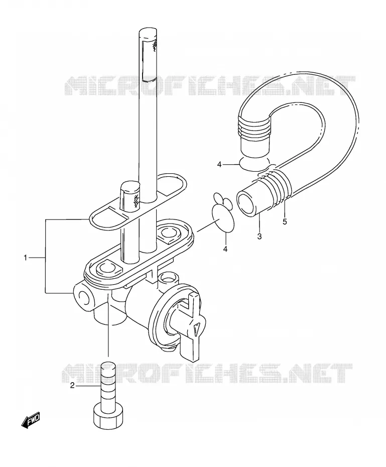FUEL COCK Suzuki MOTO 350 DR 1995  DR350S(E3)