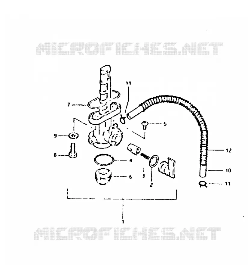 FUEL COCK Suzuki MOTO 400 DR 1981  DR400SX(T/X)