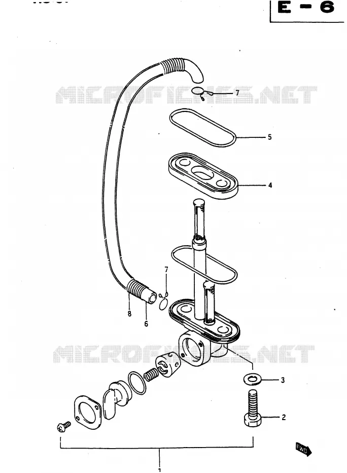 FUEL COCK Suzuki MOTO 650 DR 1990  DR650RUL(L)