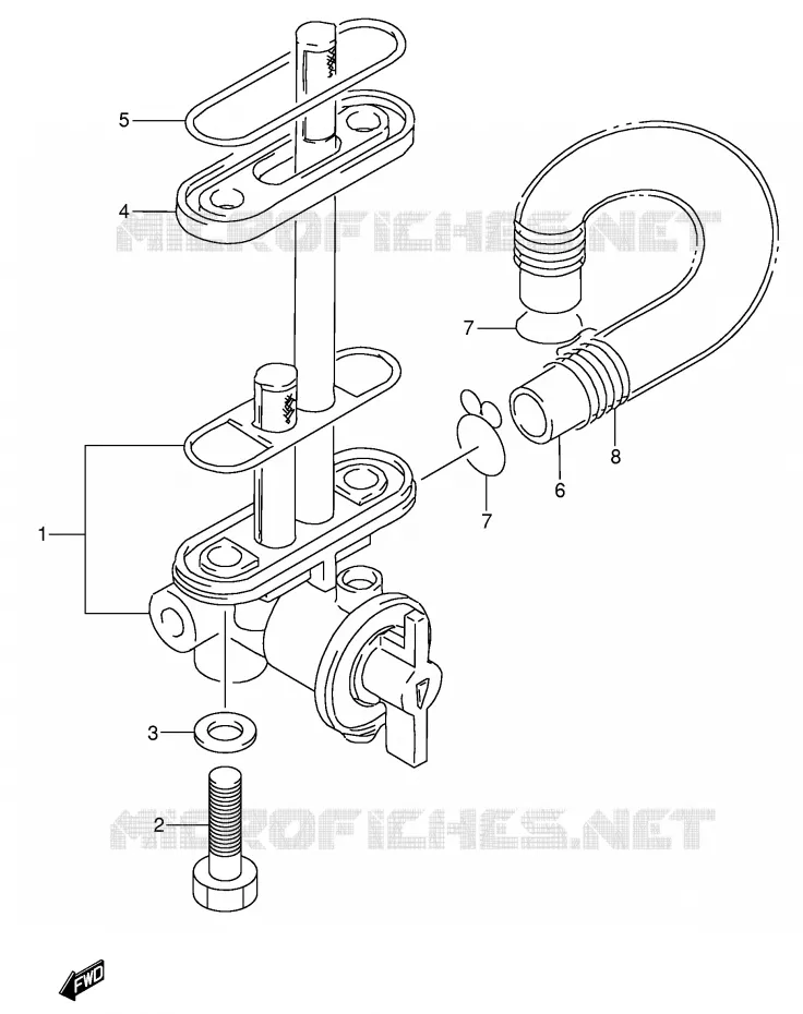 FUEL COCK Suzuki MOTO 650 DR 1992  DR650SEUN(E4)