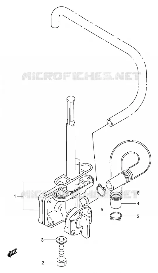FUEL COCK Suzuki MOTO 650 DR 1994  DR650RER(E2)
