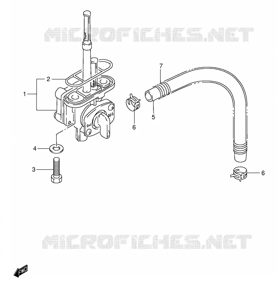FUEL COCK Suzuki MOTO 650 DR 2002  DR650SEK2(E4)