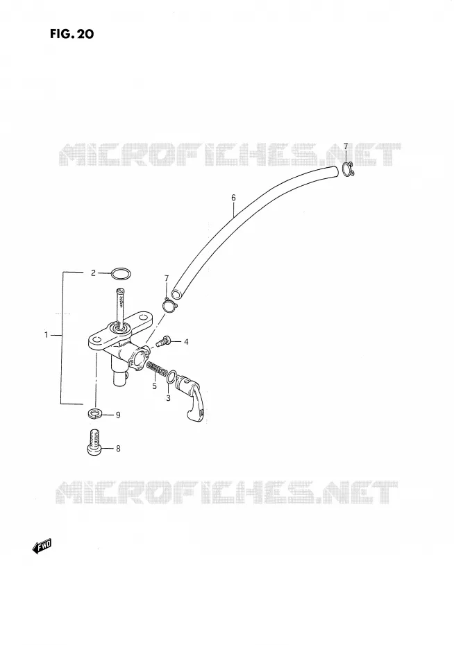 FUEL COCK Suzuki MOTO 80 DS 1989  DS80K(E24)