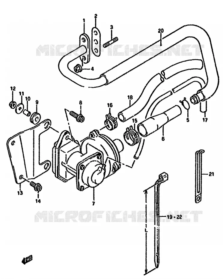 FUEL EVAP SYSTEM (DR350SHN/SHP E18) Suzuki MOTO 350 DR 1993  DR350SUP(L/M/N/P/R)
