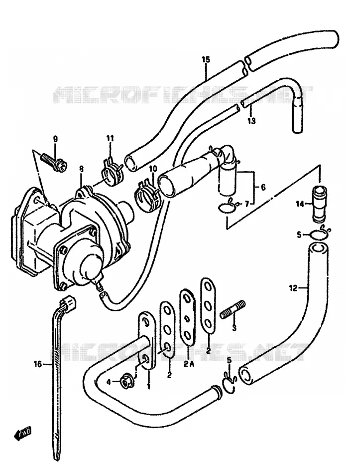 FUEL EVAP SYSTEM (DR350SL/SM E18) Suzuki MOTO 350 DR 1992  DR350SHN(L/M/N/P/R)