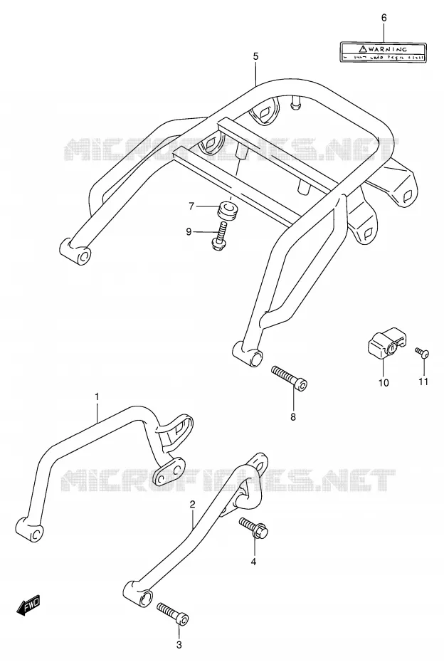 HANDGRIP - CARRIER (MODEL K1) Suzuki MOTO 650 DR 2004  DR650SEK4(E4)