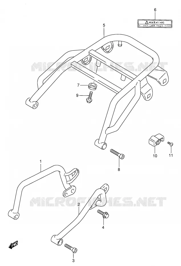 HANDGRIP - CARRIER (MODEL X) Suzuki MOTO 650 DR 1999  DR650SEUX(E4)