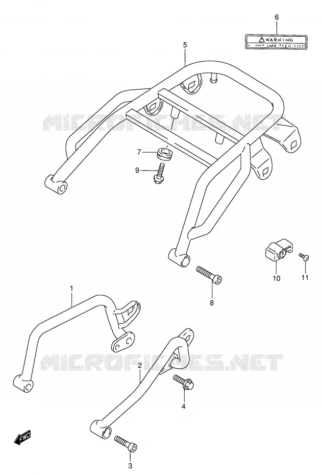HANDGRIP - CARRIER (MODEL Y) Suzuki MOTO 650 DR 1996  DR650SET(E4)