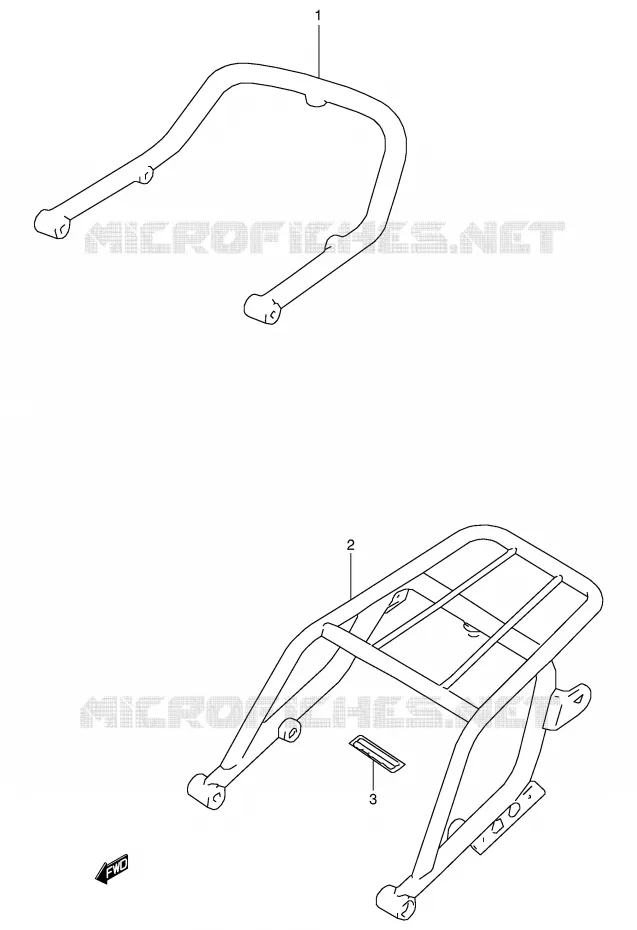 HANDGRIP - CARRIER Suzuki MOTO 350 DR 1997  DR350V(E1)