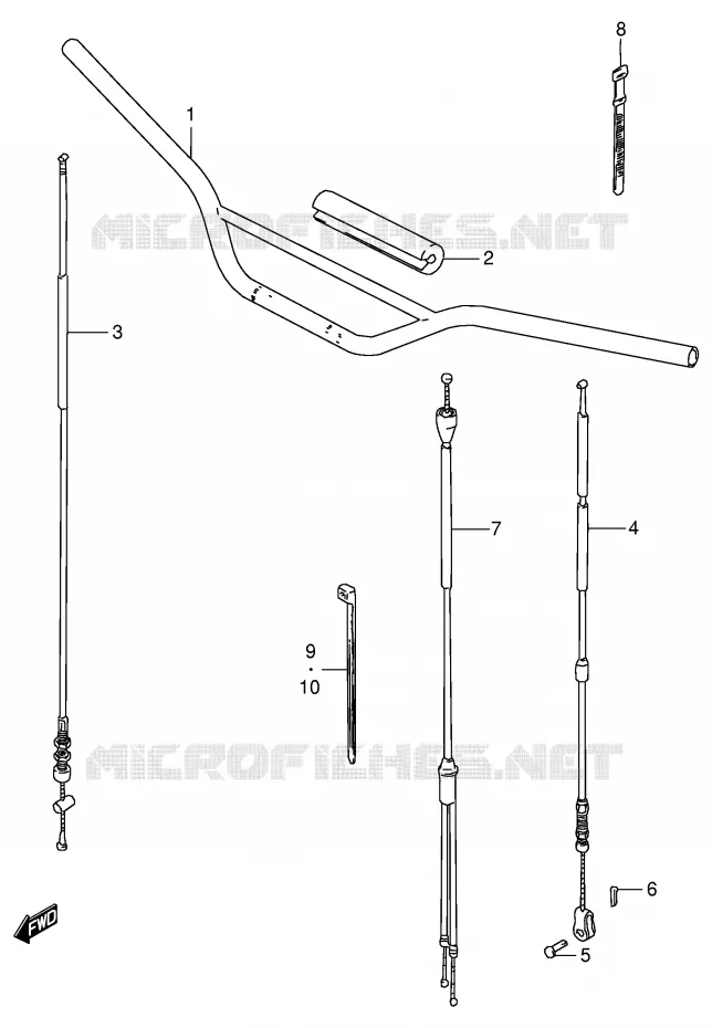 HANDLEBAR Suzuki MOTO 80 DS 1999  DS80X(E3/E28)