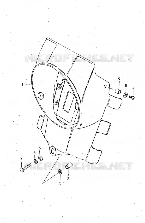HEADLAMP HOUSING Suzuki MOTO 500 DR 1983  DR500SD(E1)