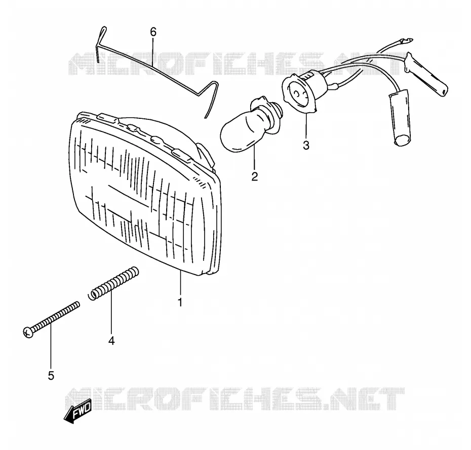 HEADLIGHT Suzuki MOTO 80 DS 1999  DS80X(E24)
