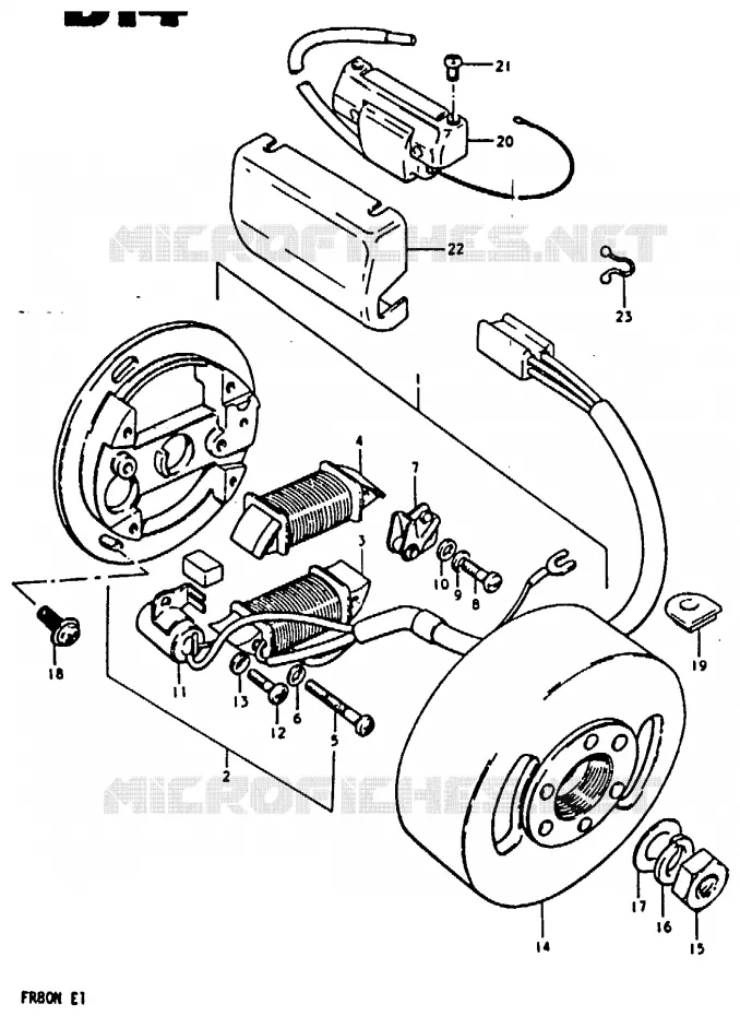 IGNITION (FR80M) Suzuki SCOOTER 80 FR 1981  FR80M(M/B/N)