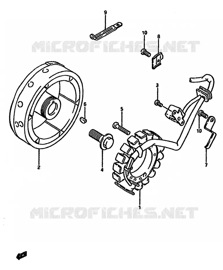 IGNITION (MODEL F) Suzuki MOTO 600 DR 1988  DR600SJ(E2)