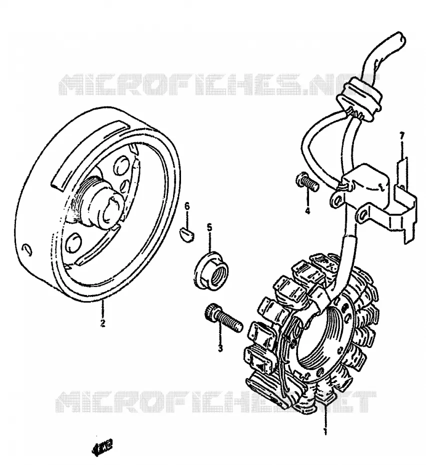 IGNITION (MODEL L/M/N) Suzuki MOTO 350 DR 1992  DR350SN(L/M/N/P/R)
