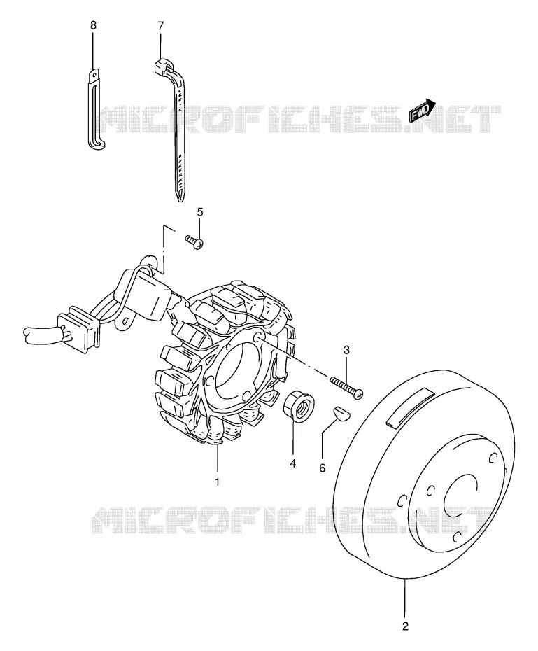 IGNITION Suzuki MOTO 200 DR 1998  DR200SEW(E24)