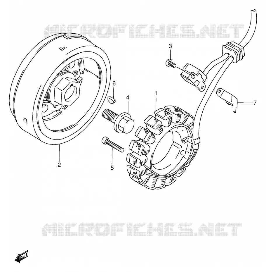 IGNITION Suzuki MOTO 650 DR 1998  DR650SEW(E4)