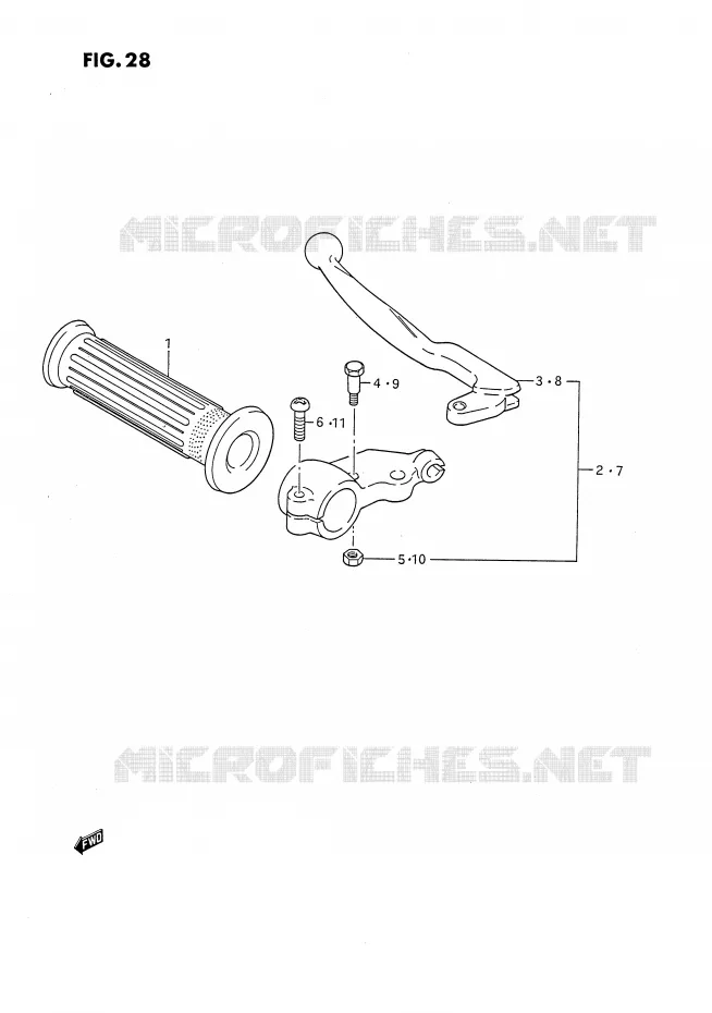 LEFT SWITCH - HANDGRIP Suzuki MOTO 80 DS 1989  DS80K(E3)